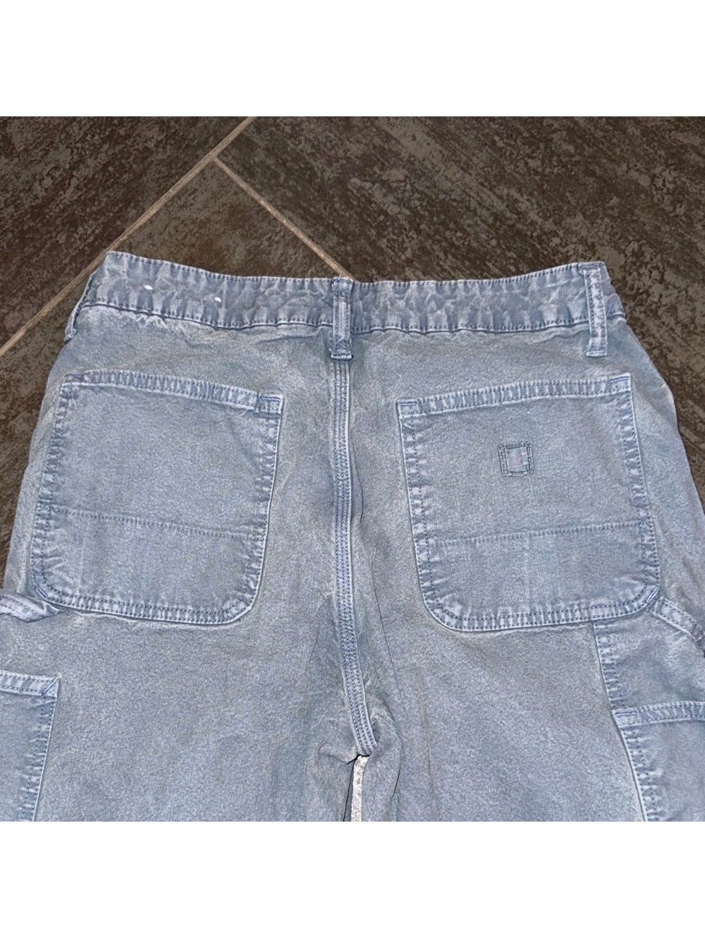 American Eagle Outfitters Men's chino  Cargo Pants in Denim Blue 30 x 34 - Picture 5 of 5